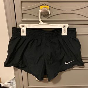 Black Nike running shorts, size small